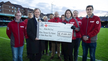 SUFC Cheque for London Fire Relief Fund
